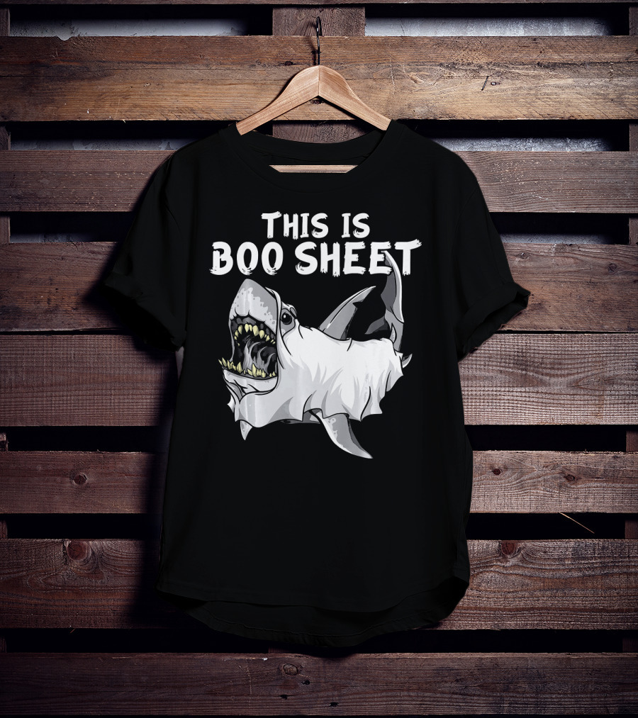 This Is Boo Sheet Shark Ghost Great Whi T-Shirt