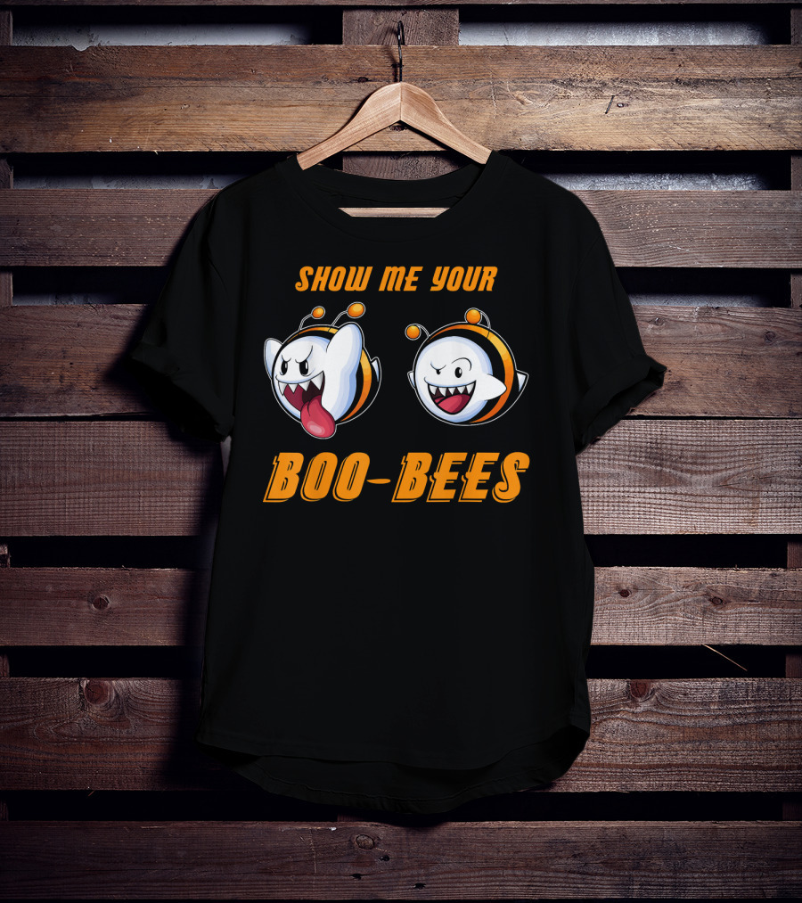 Show Me Your Boo Bees Halloween Ghost Bees T-Shirt