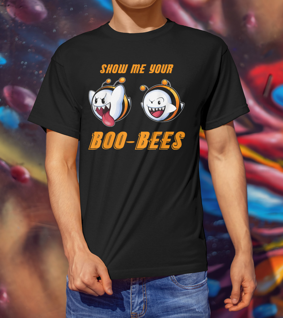 Show Me Your Boo Bees Halloween Ghost Bees T-Shirt
