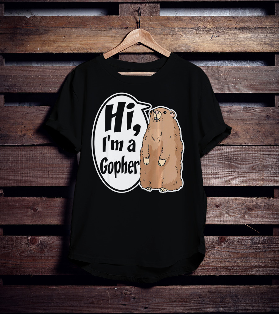 Hi I'm A Gopher Funny Halloween Party Cos T-Shirt