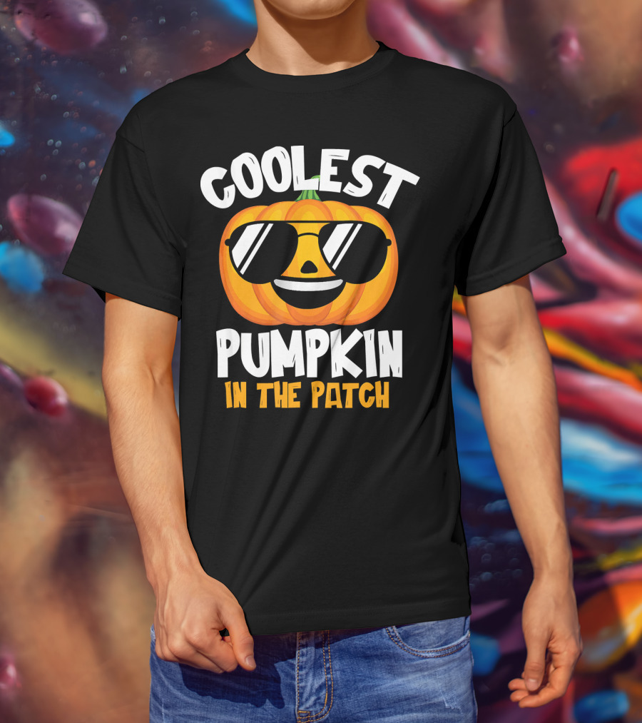 Coolest Pumpkin In The Patch Halloween Boys T-Shirt