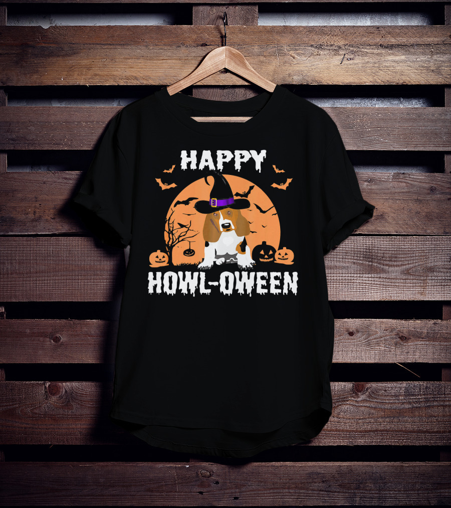 Happy Howl-Oween Beagle Halloween T-Shirt
