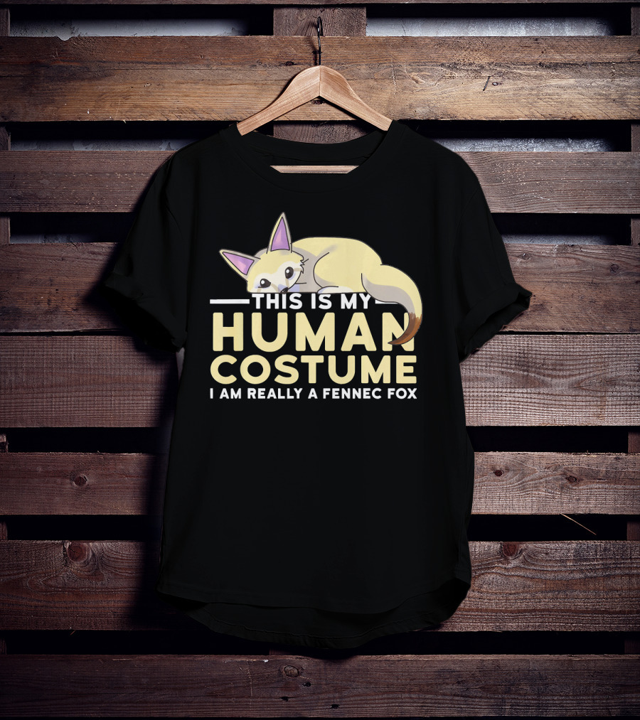 This Is My Human Costume I Am Really A Fennec Fox T-Shirt