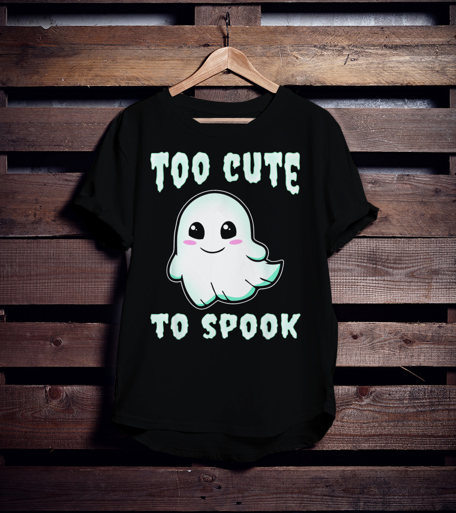 Too Cute To Spook Ghost Charm T-Shirt