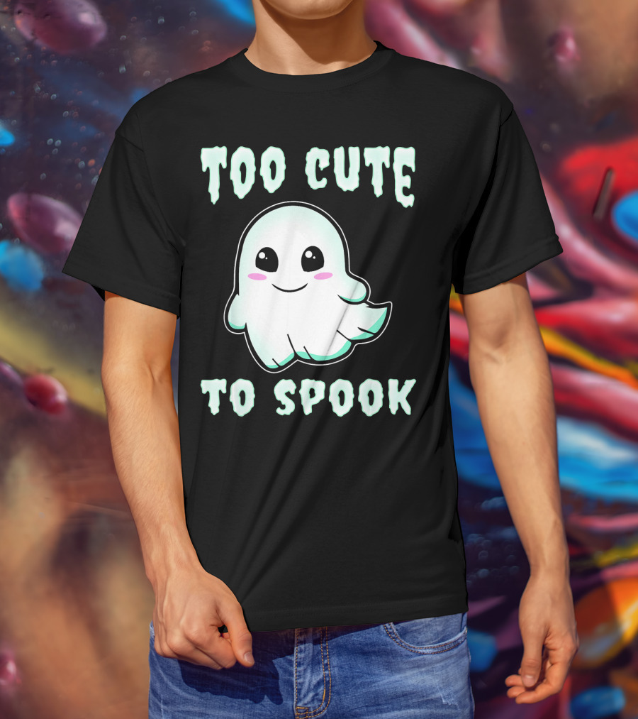 Too Cute To Spook Ghost Charm T-Shirt