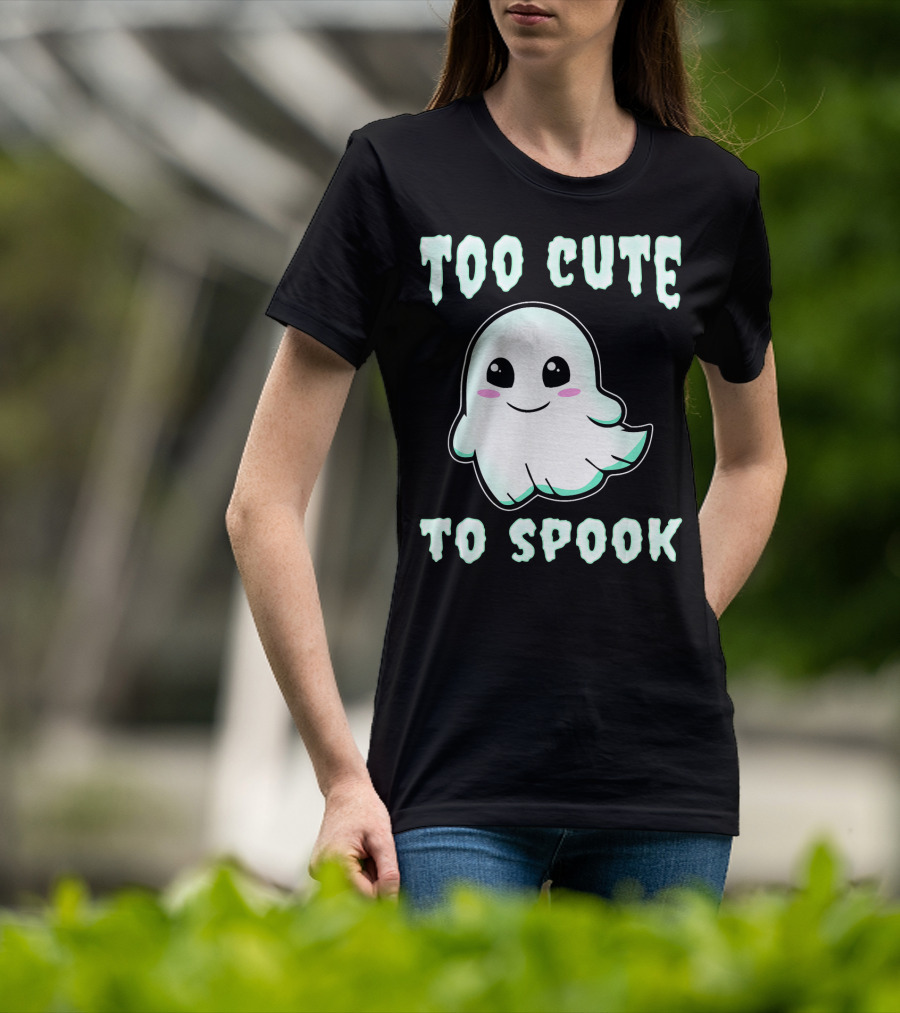 Too Cute To Spook Ghost Charm T-Shirt