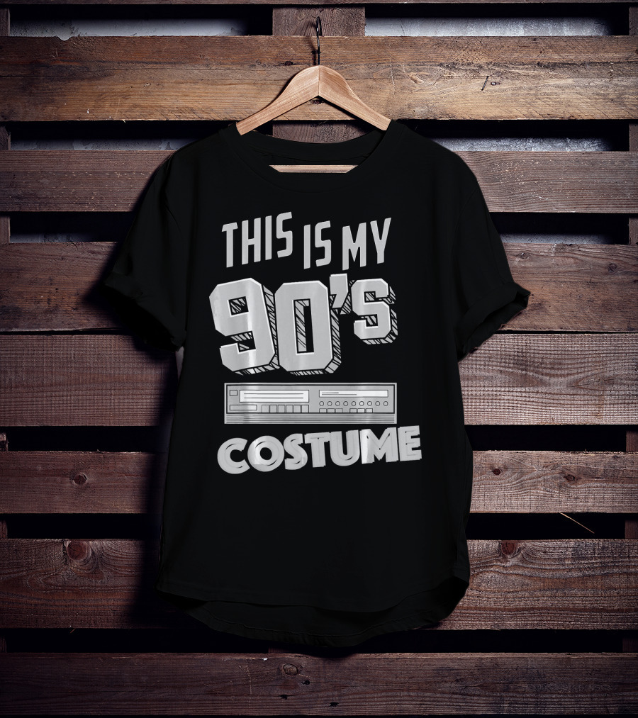 This Is My 90s Costume Funny Hall Cassette Player T-Shirt