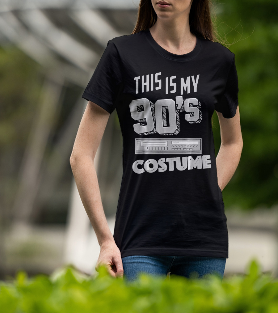 This Is My 90s Costume Funny Hall Cassette Player T-Shirt