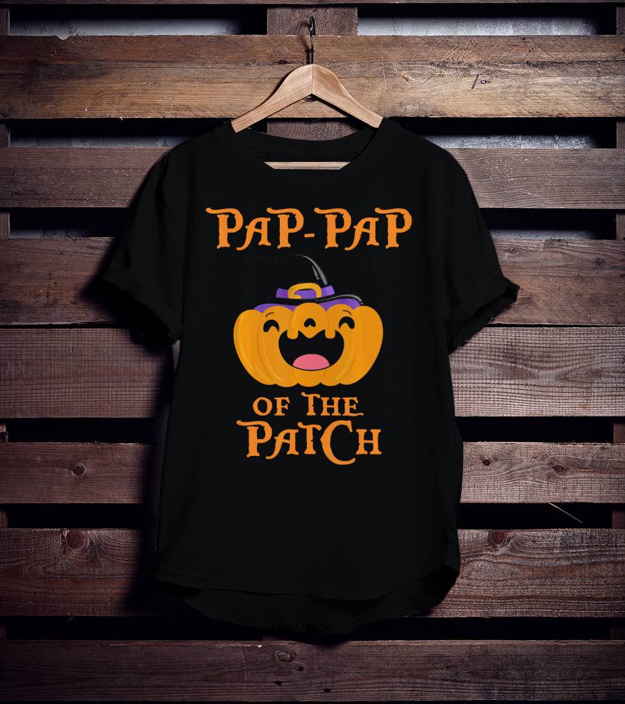 Pap Pap Of The Patch Cute Pumpkin Halloween T-Shirt