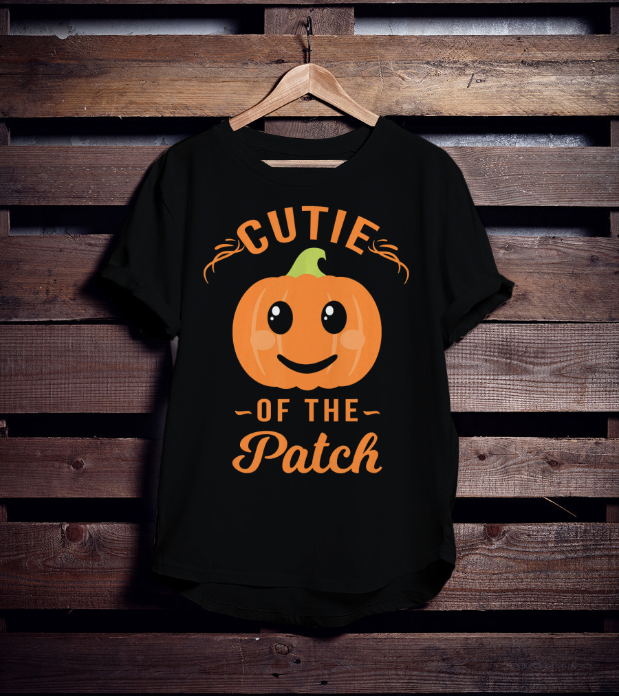 Cutie Of The Patch Pumpkin Family Cute Face T-Shirt