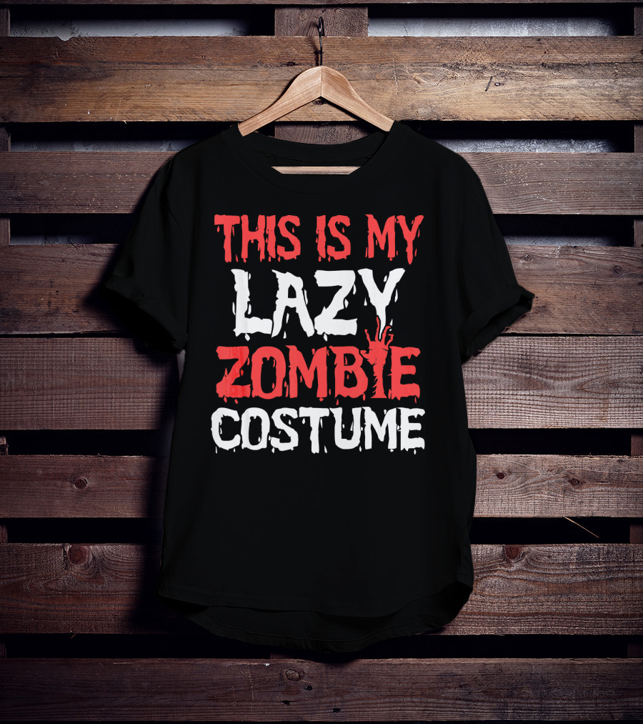 This Is My Lazy Zombie Costume Halloween Funny Part T-Shirt