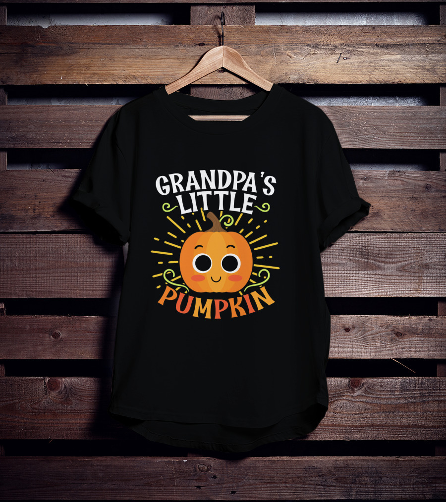 Grandpa's Little Pumpkin Halloween T-Shirt