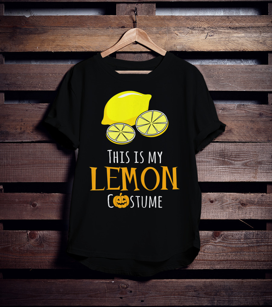 This Is My Lemon Costume With Halloween Pumpkin Family T-Shirt