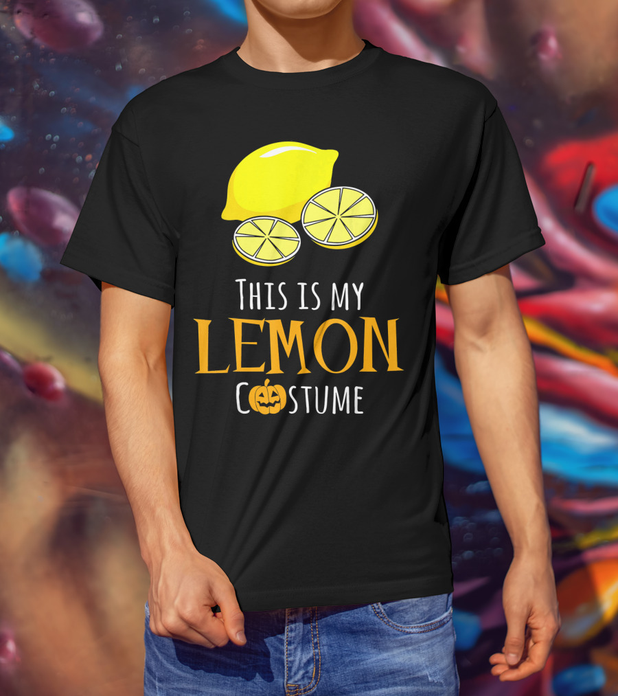 This Is My Lemon Costume With Halloween Pumpkin Family T-Shirt