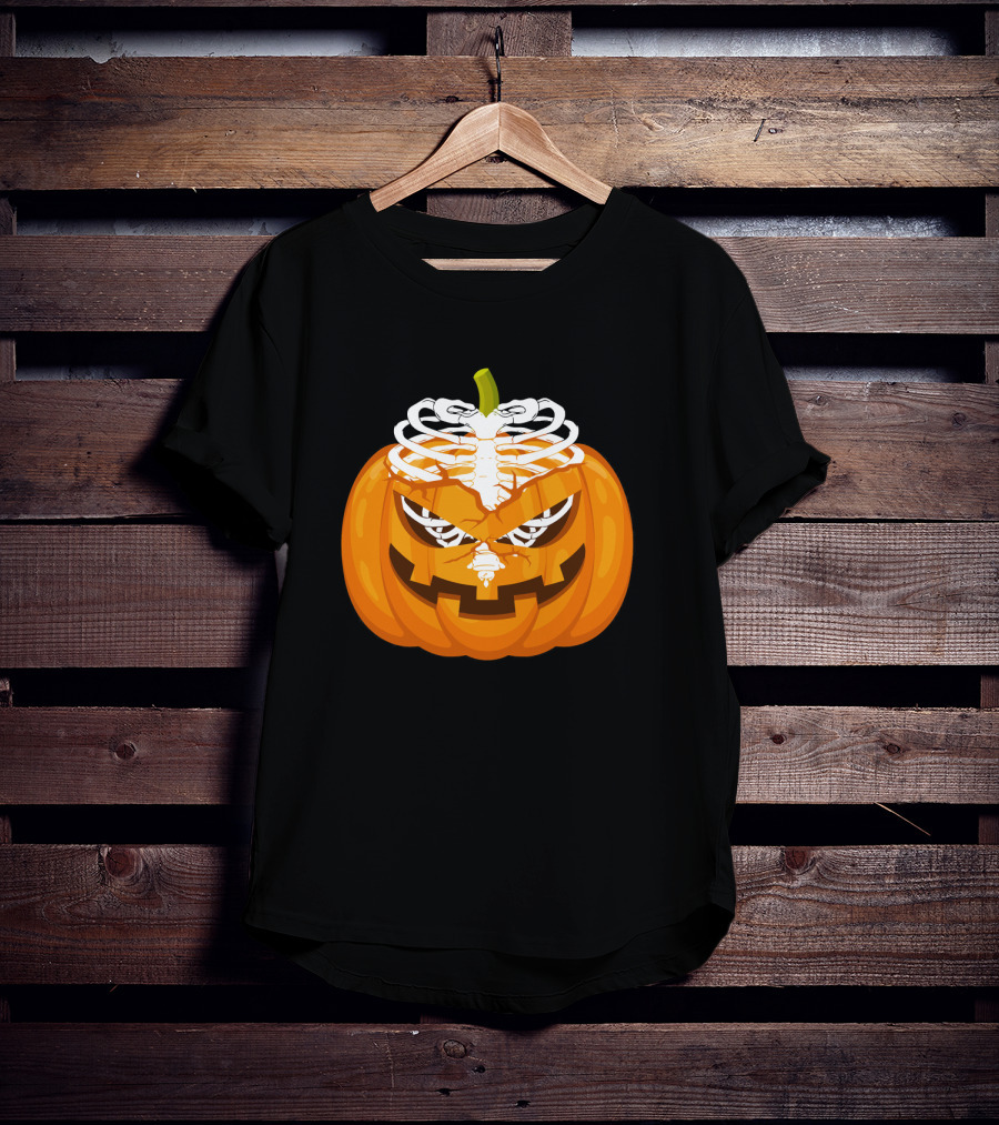 Radiology Halloween Pumpkin X Ray Skeleton T-Shirt