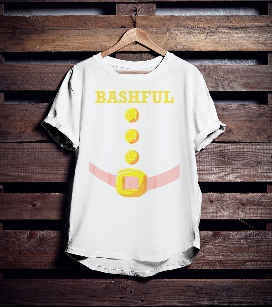 Bashful Dwarf Costume Belt Buckle Buttons Funny Idea T-Shirt