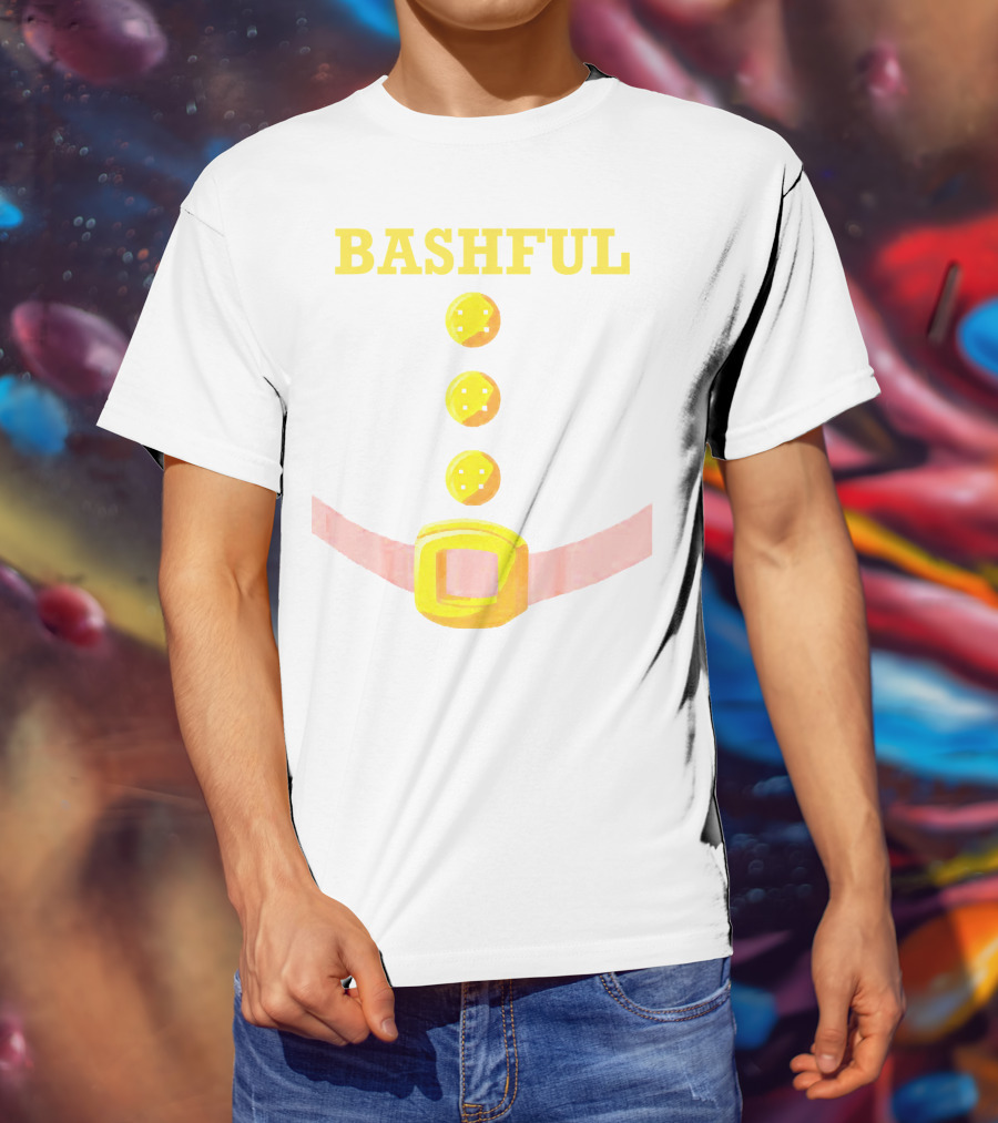 Bashful Dwarf Costume Belt Buckle Buttons Funny Idea T-Shirt