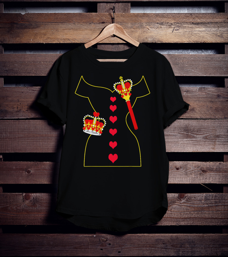 Heart Dress Queen Crown Scepter T-Shirt