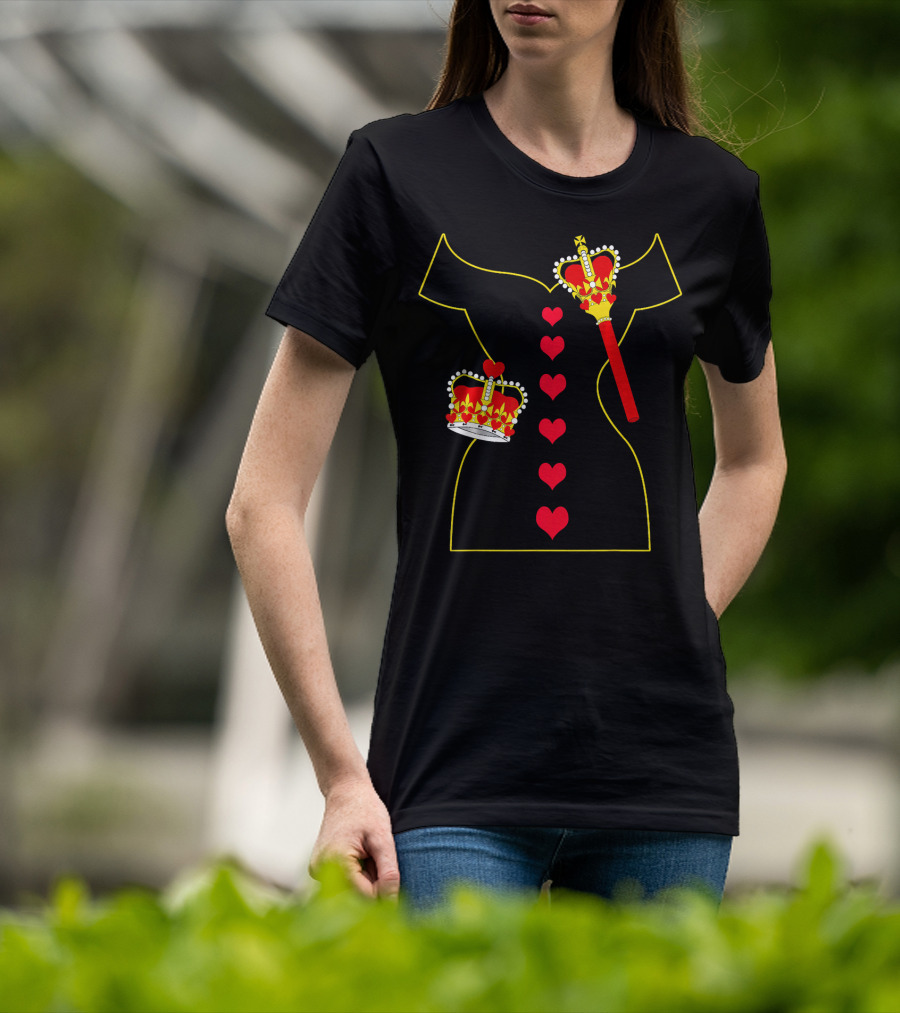 Heart Dress Queen Crown Scepter T-Shirt