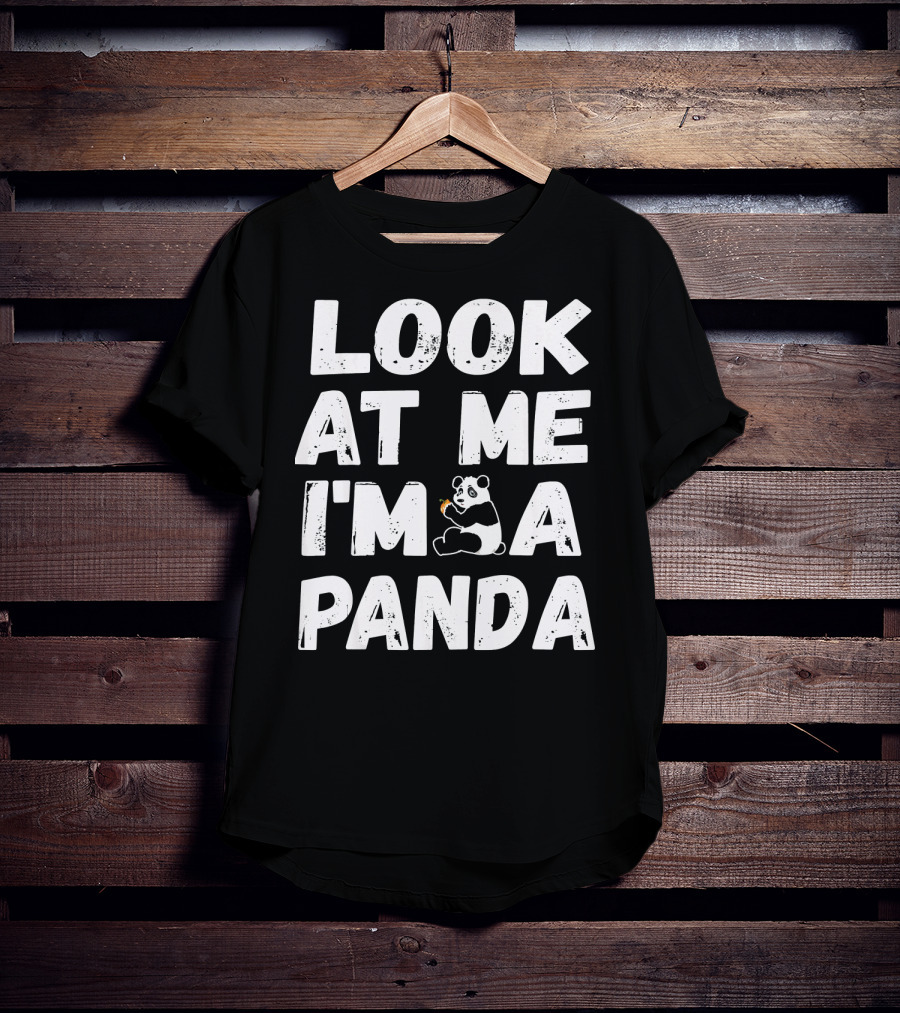 Look At Me I'm A Panda Holding Candy Halloween Co T-Shirt