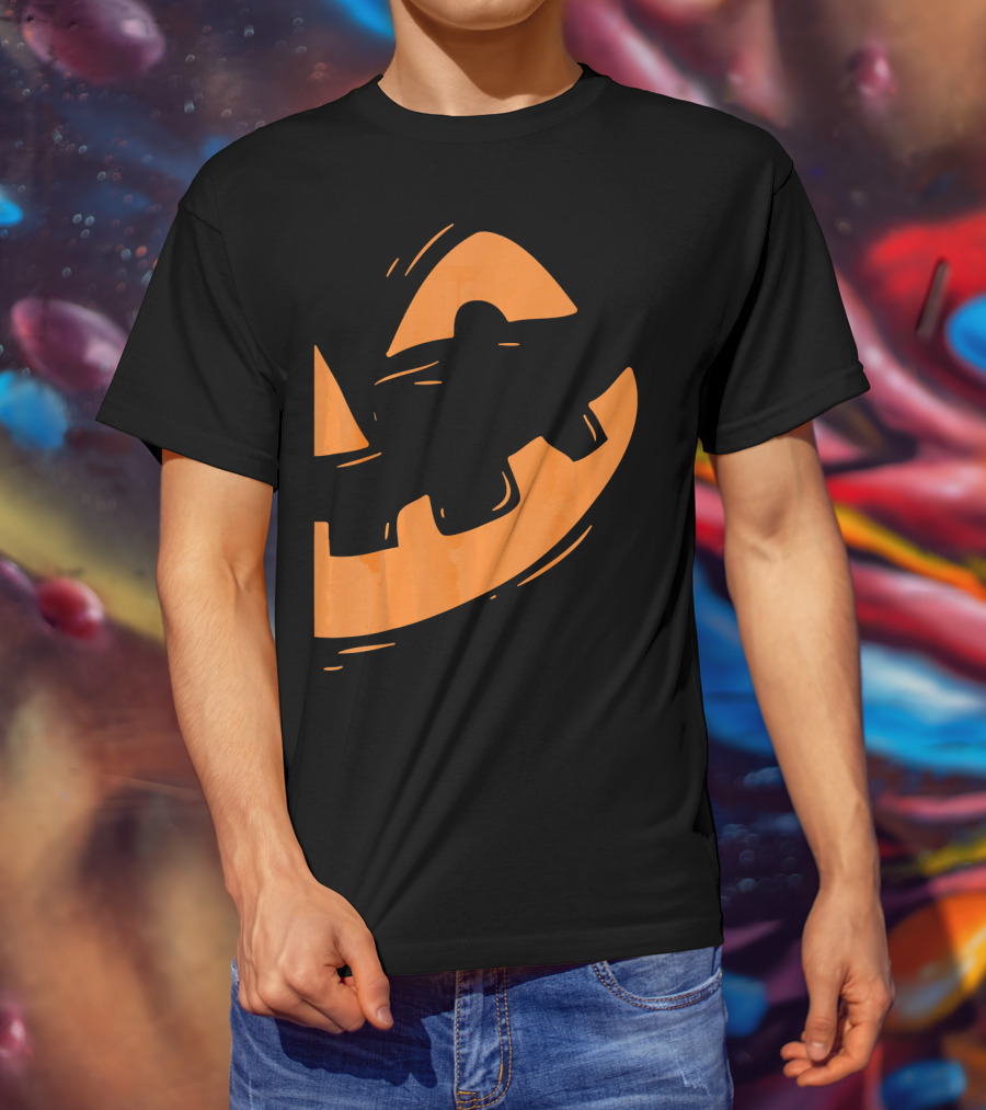 Jack O Lantern Pumpkin Face Halloween Smile T-Shirt