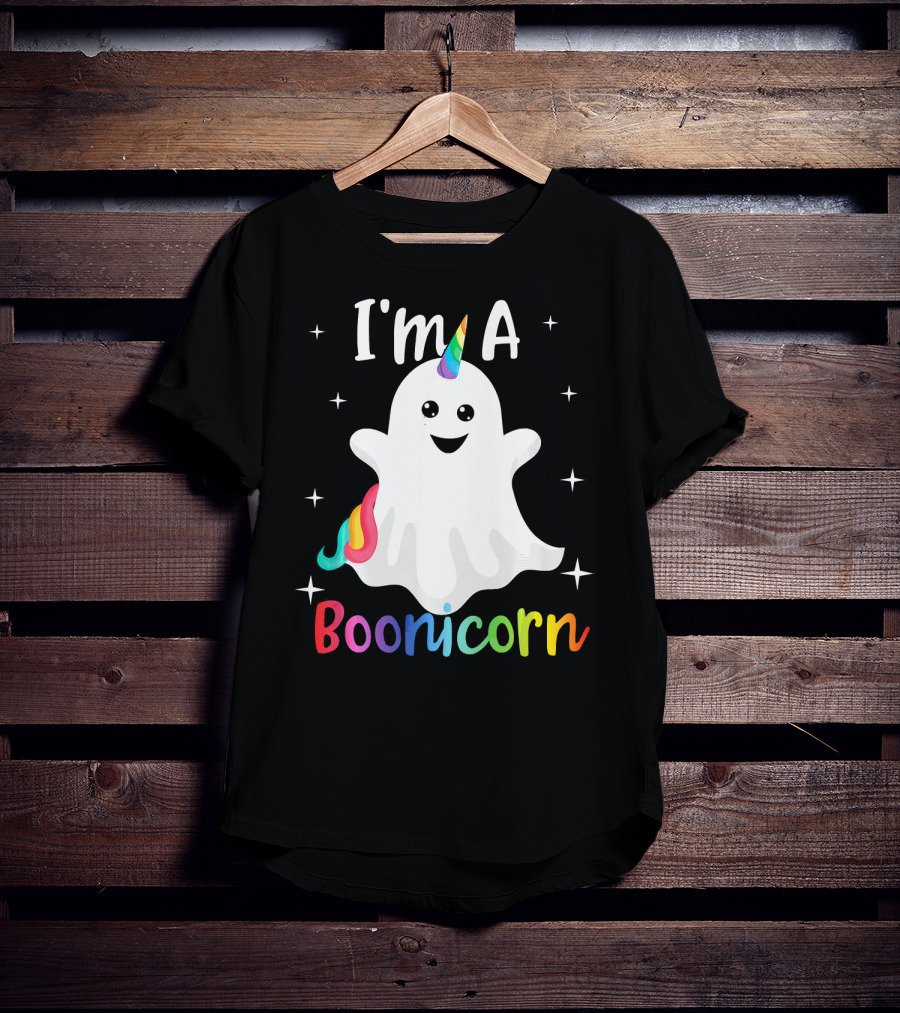I'm A Boonicorn Cute Halloween Funny Unicorn Ghost T-Shirt
