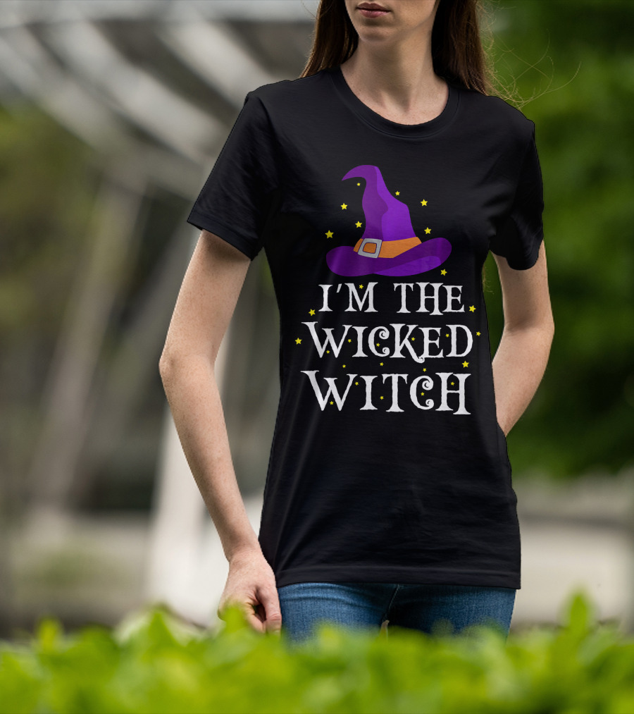 I'm The Wicked Witch Purple Hat Stars T-Shirt