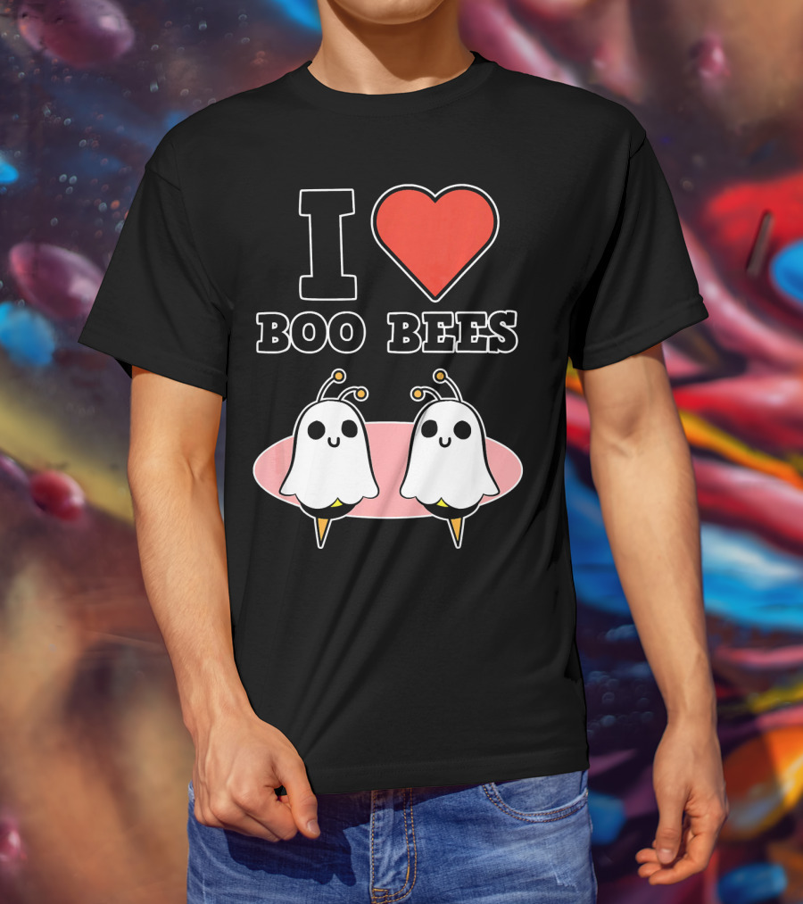 I Love Boo Bees Halloween T-Shirt