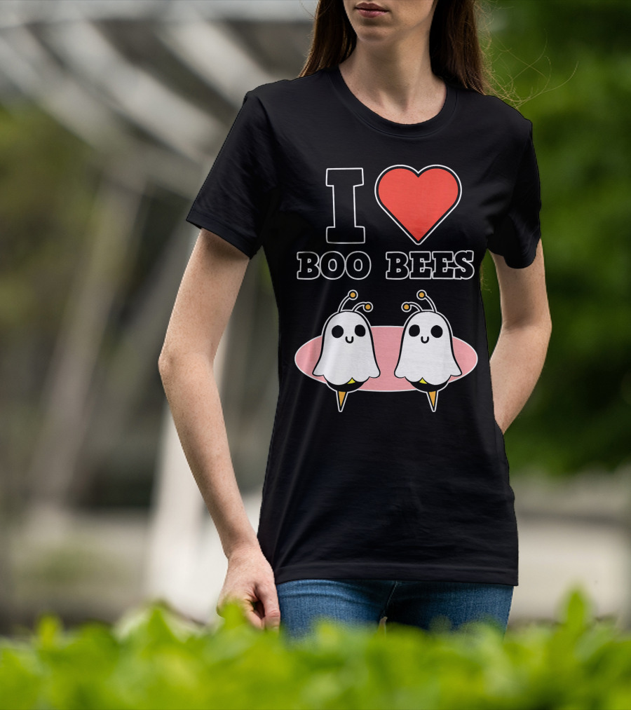 I Love Boo Bees Halloween T-Shirt