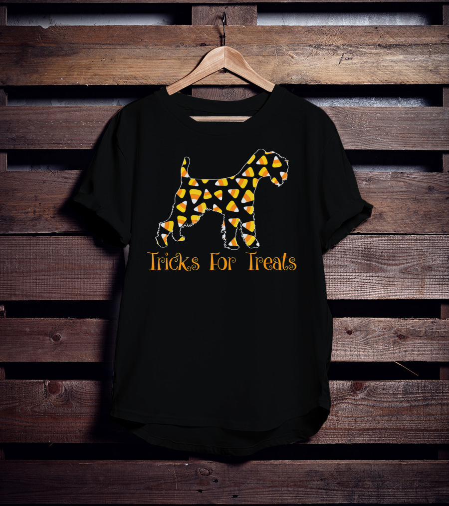 Soft Coated Wheaten Terrier Tricks For Treats Candy Corn T-Shirt