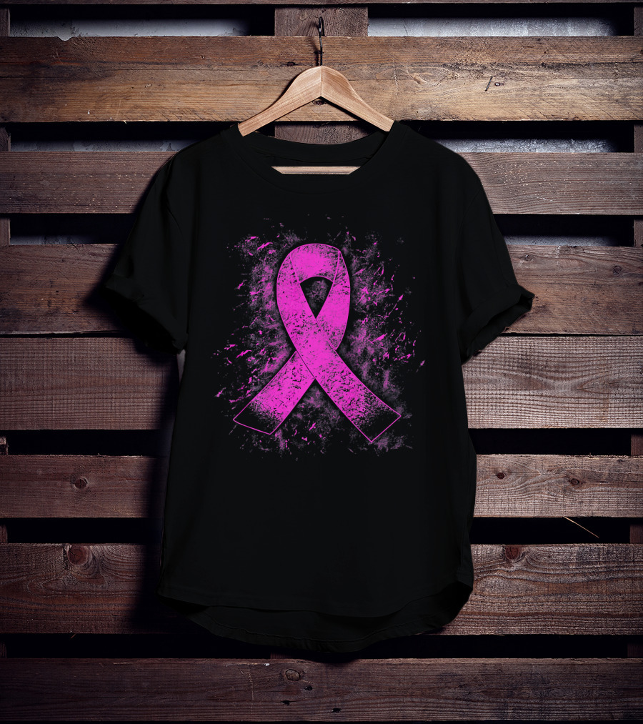 Breast Cancer Awareness Pink Ribbon T-Shirt