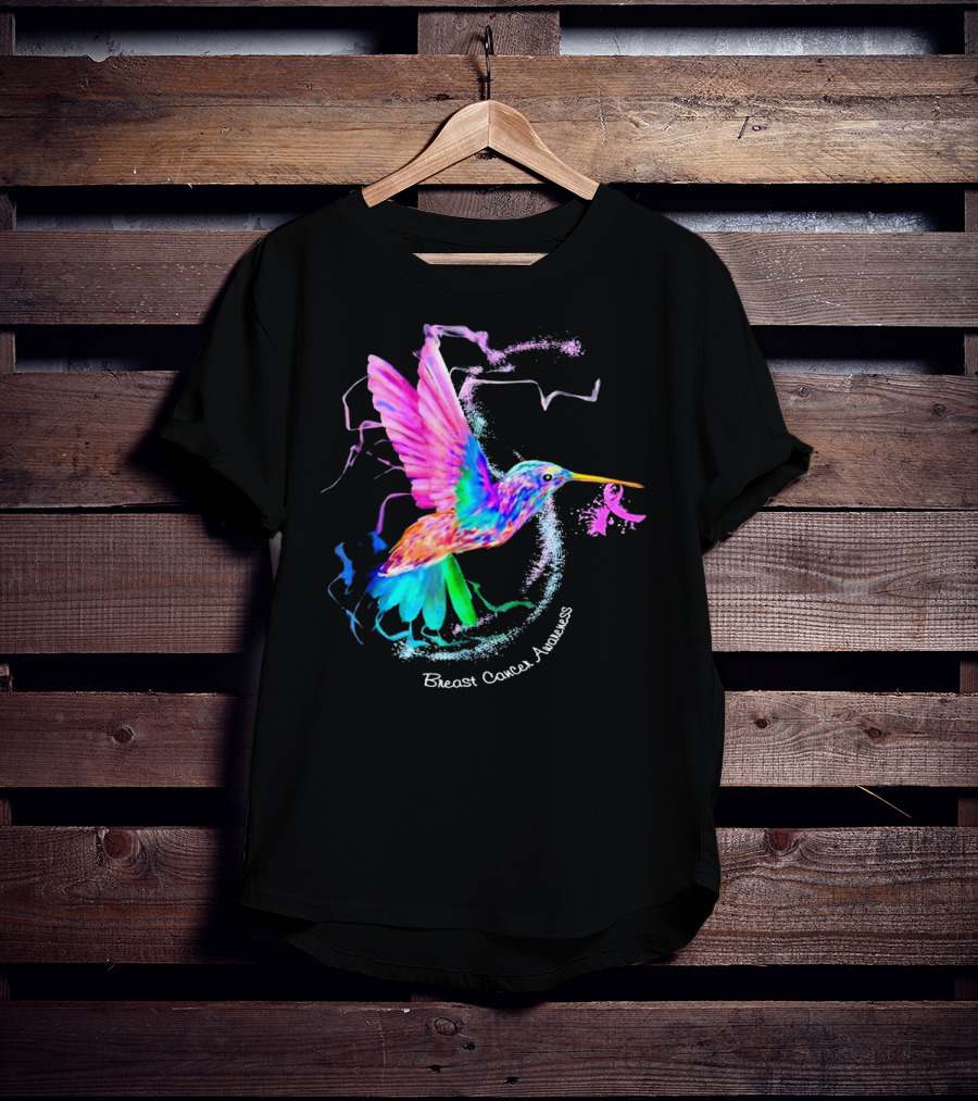 Hummingbird Breast Cancer Awareness T-Shirt