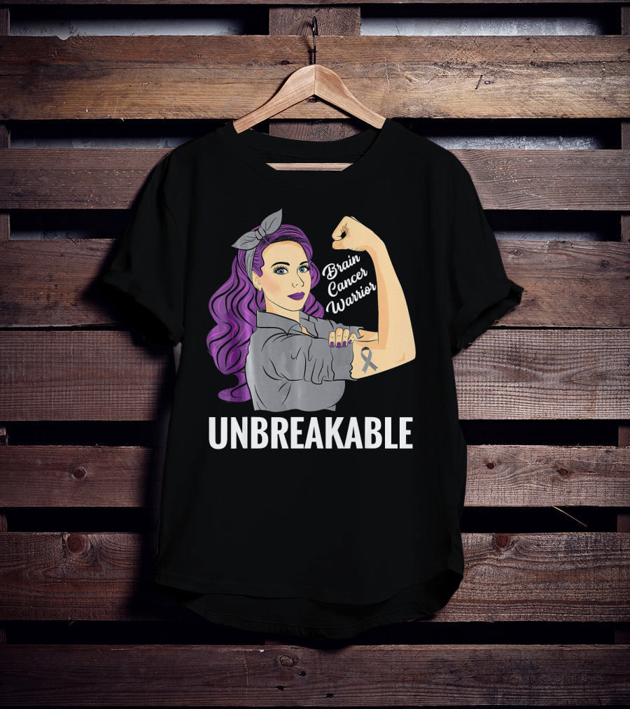 Unbreakable Brain Cancer Warrior T-Shirt