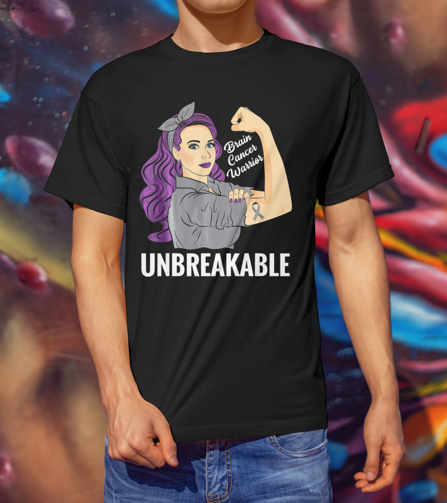 Unbreakable Brain Cancer Warrior T-Shirt