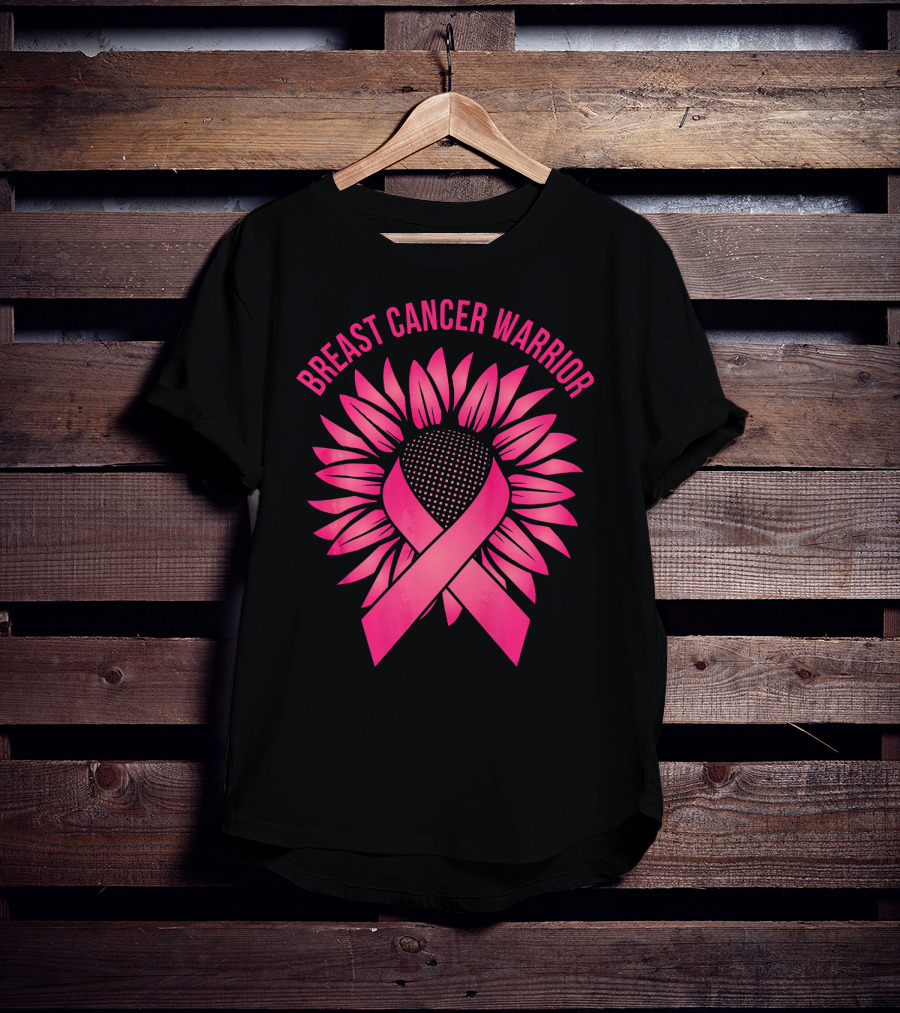 Breast Cancer Warrior Sunflower T-Shirt