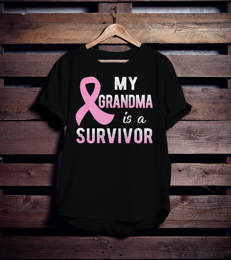 My Grandma Is A Survivor Pink T-Shirt