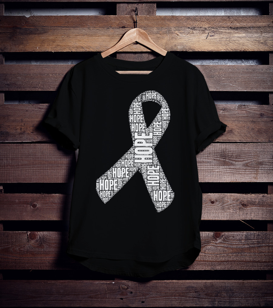 Hope Ribbon Lung Cancer Awareness T-Shirt