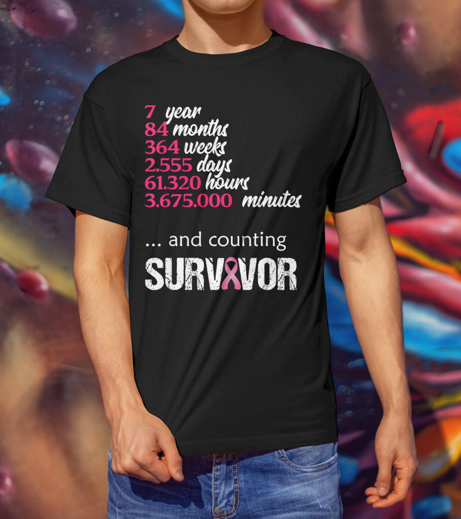7 Year Survivor Breast Cancer And Counting T-Shirt
