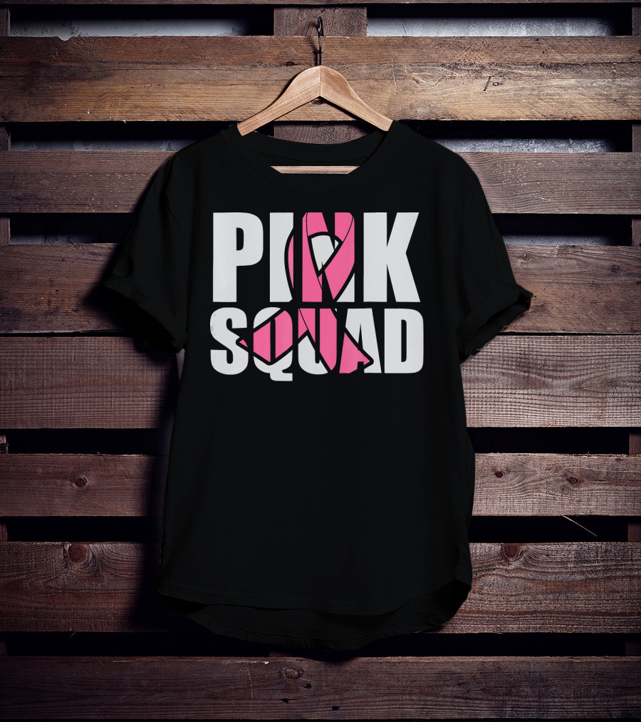 PINK SQUAD Breast Cancer Awareness T-Shirt