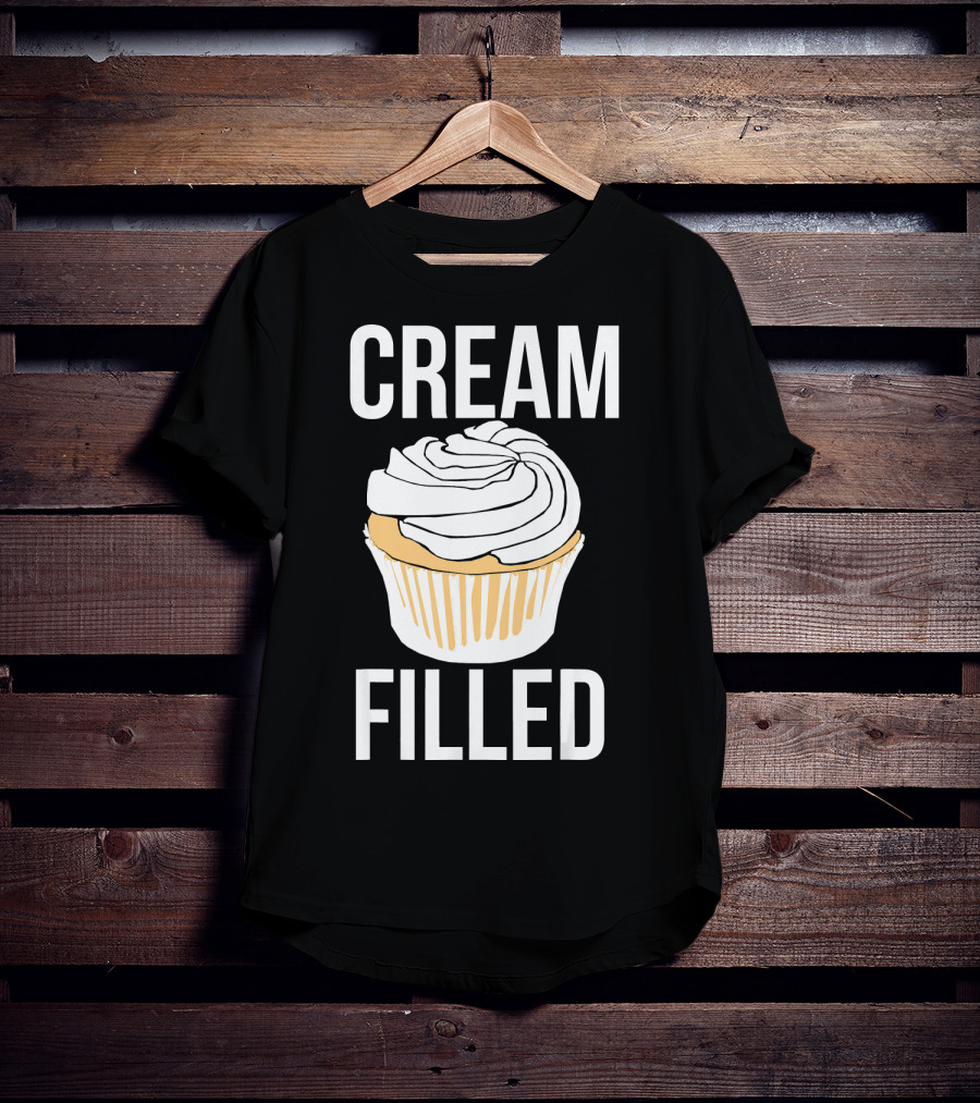Cream Filled Funny Cupcake Crude T-Shirt
