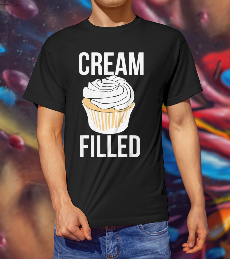 Cream Filled Funny Cupcake Crude T-Shirt