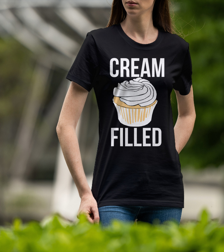 Cream Filled Funny Cupcake Crude T-Shirt