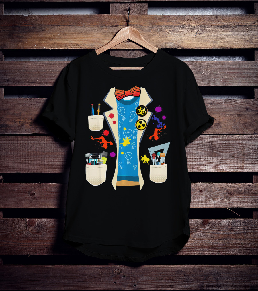 Halloween Mad Chemist Scientist DIY Costume Elements And Tools T-Shirt