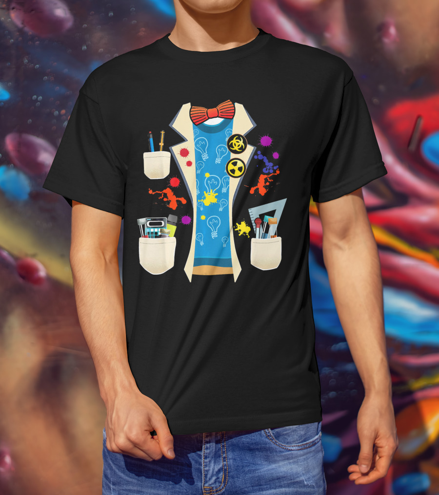 Halloween Mad Chemist Scientist DIY Costume Elements And Tools T-Shirt