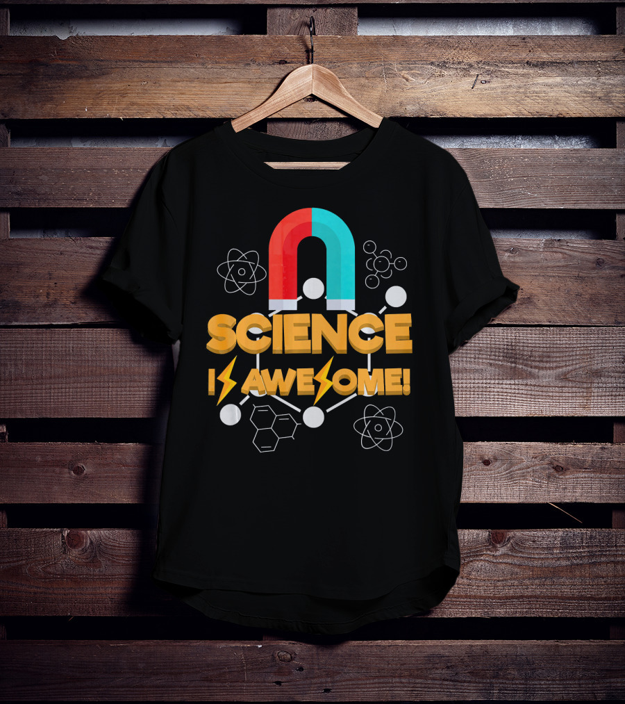 Science Is Awesome Magnet Chemistry Atomic Symbols T-Shirt