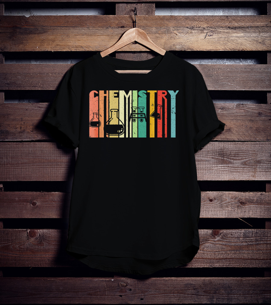 Chemistry Funny Science Student Vintage Laboratory Glassware T-Shirt