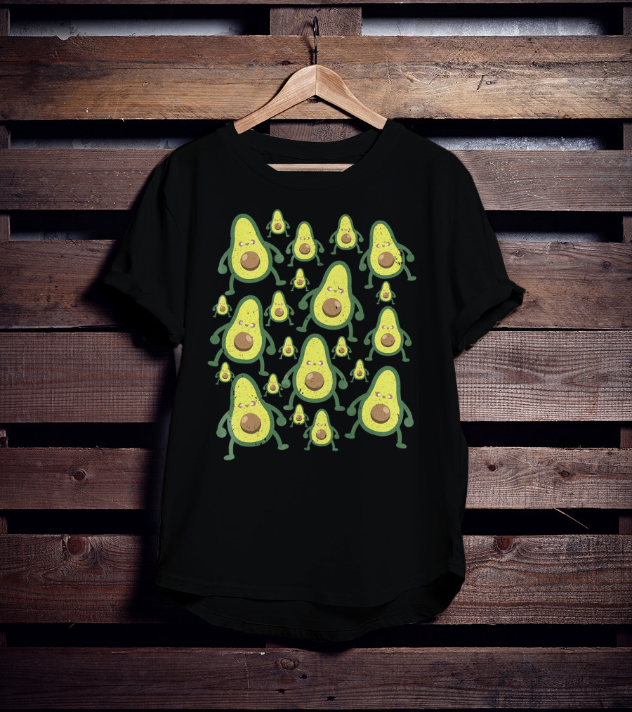 Holy Guac Avocados Funny Cartoon Characters T-Shirt