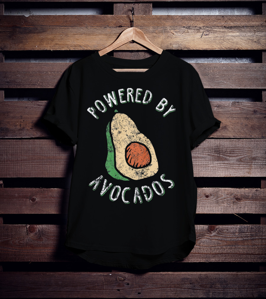 Powered By Avocados Cute Guacamole Lover Cinco De T-Shirt