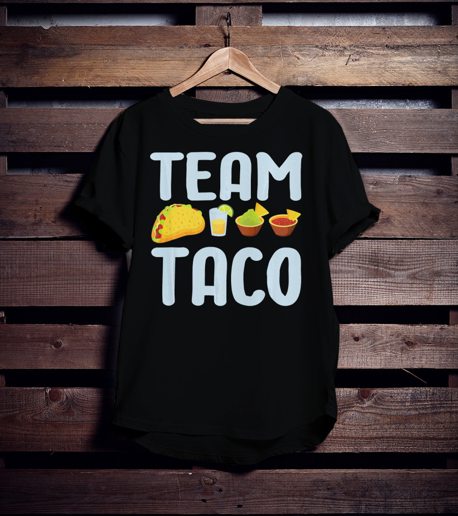 Team Taco Funny Tacos Tequila Salsa Guacamole T-Shirt
