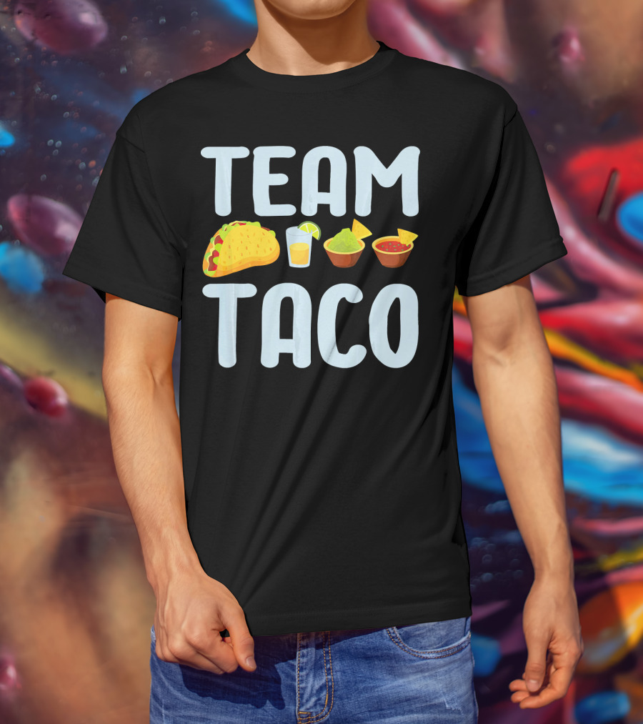 Team Taco Funny Tacos Tequila Salsa Guacamole T-Shirt